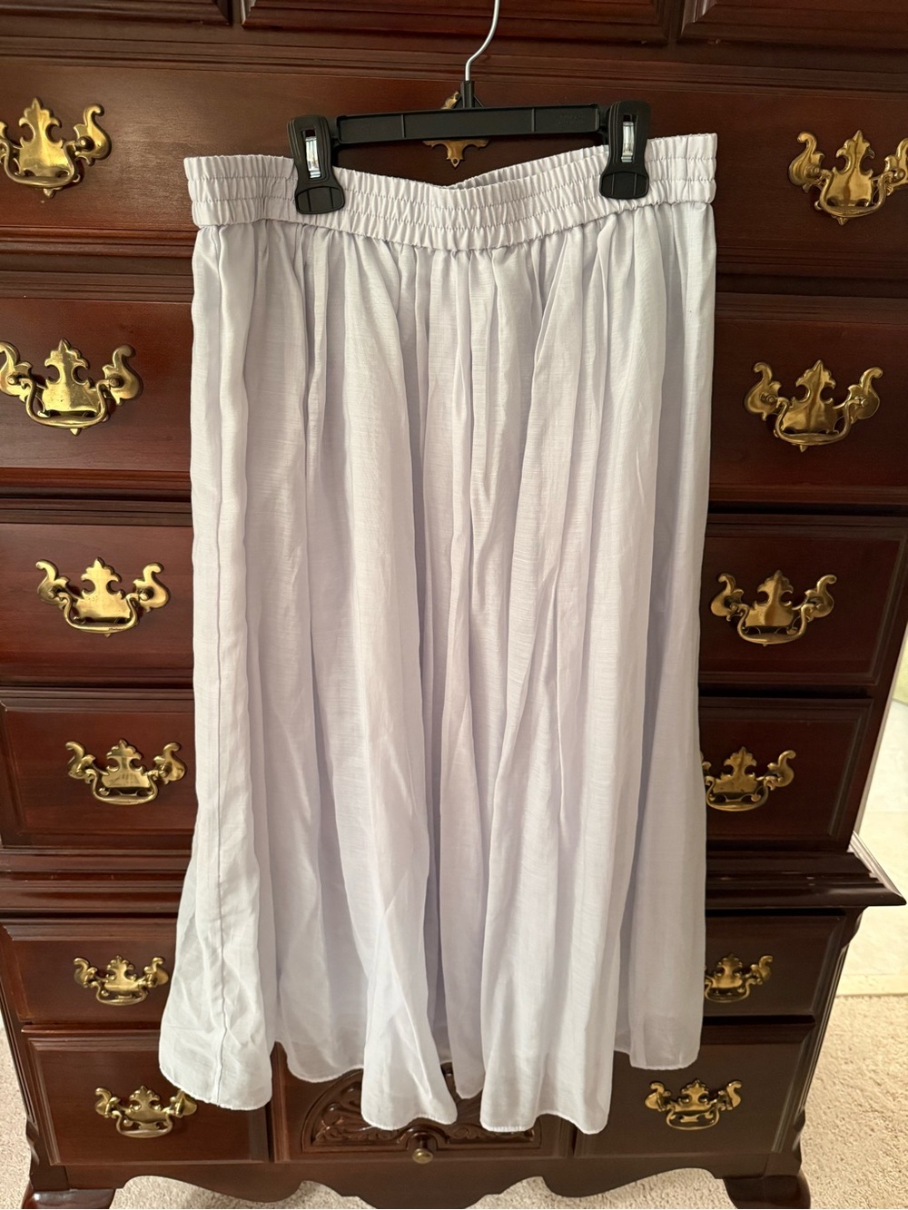 Light Blue Women's Casual Maxi Skirt